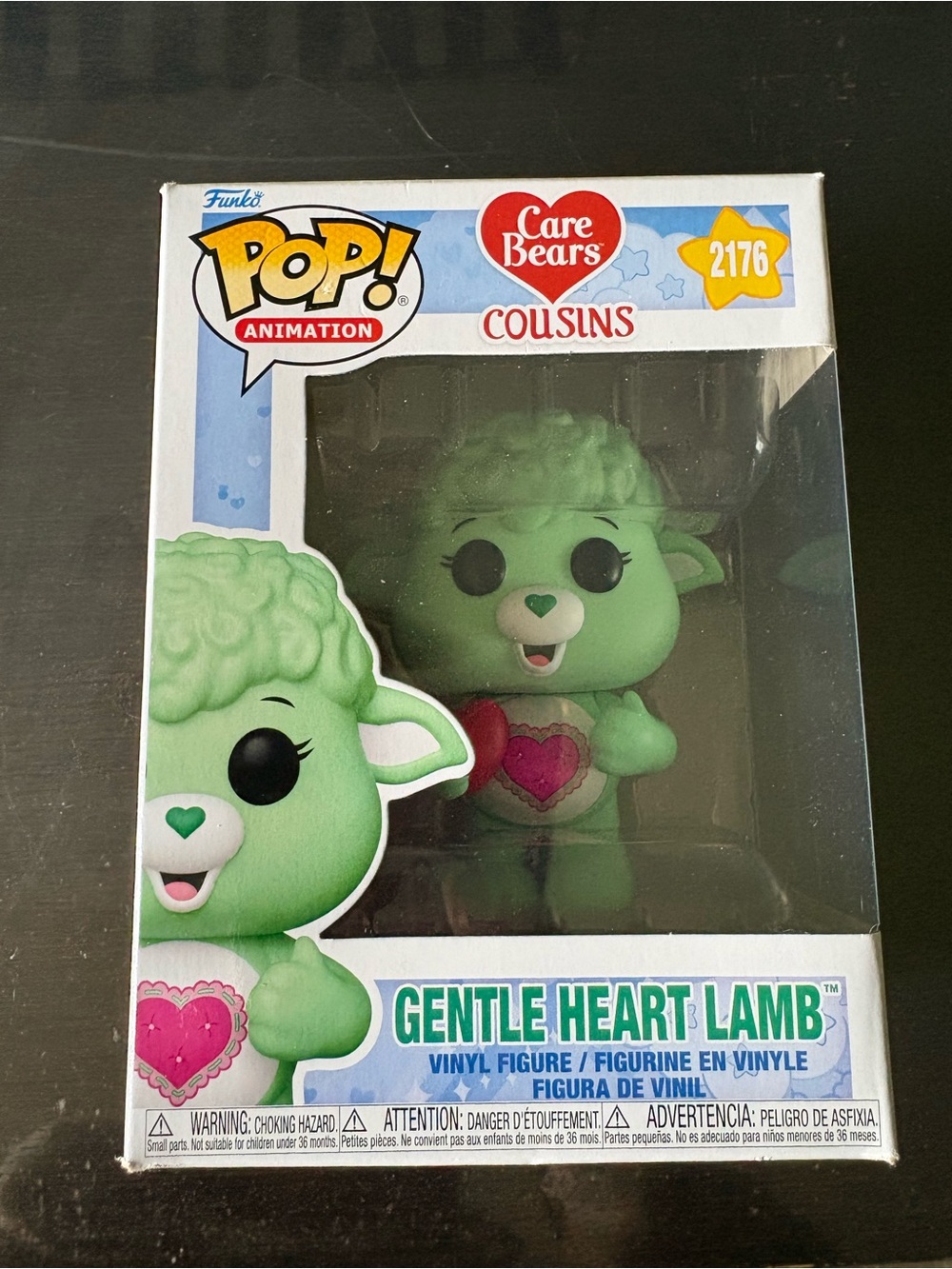 Funko Green Gentle Heart Lamb Pop! Vinyl - Pink Heart Detail